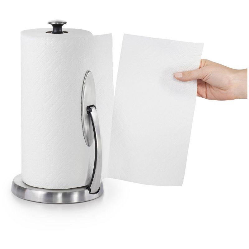 slide 3 of 3, OXO Simply Tear Paper Towel Holder, 1 ct