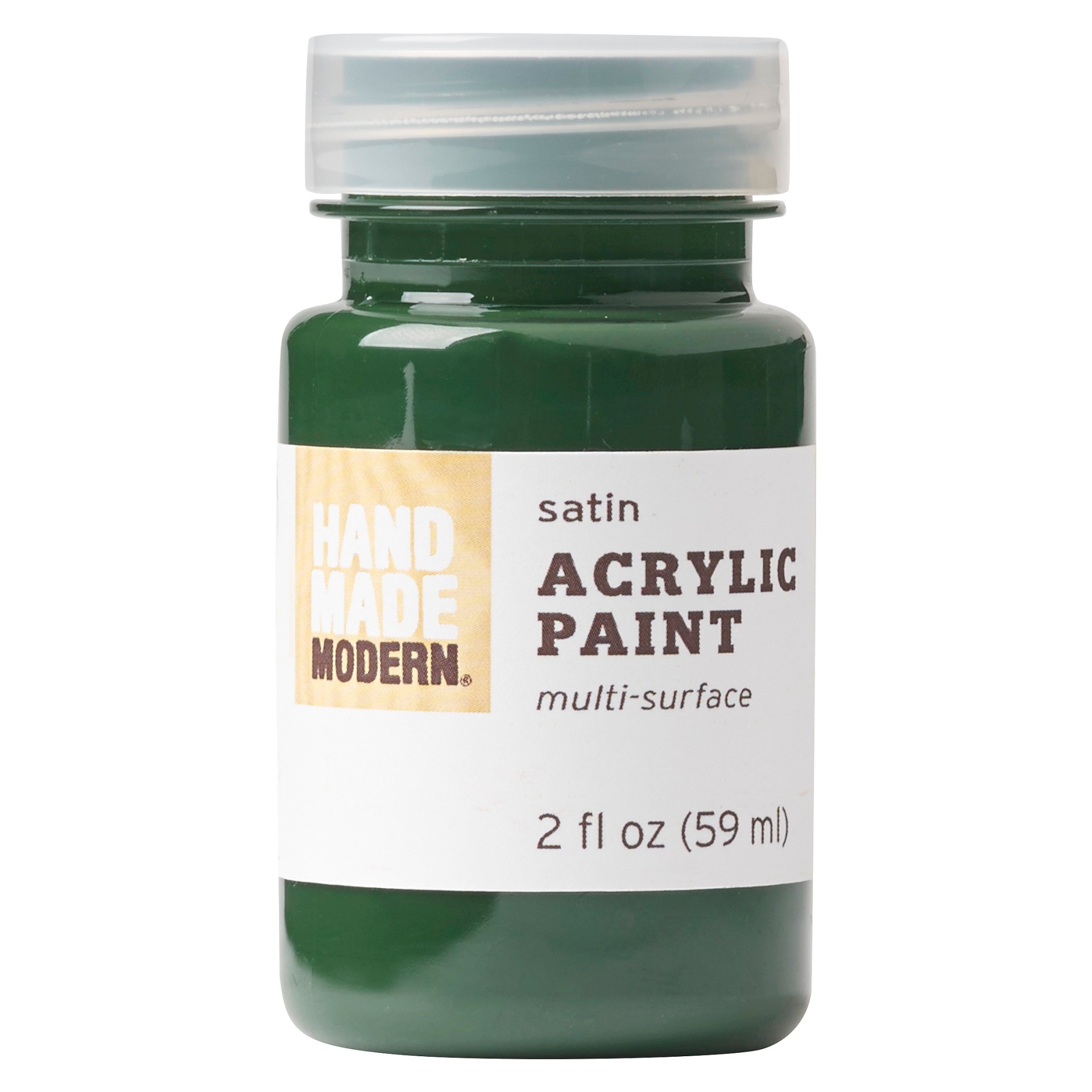 slide 1 of 1, Hand Made Modern Satin Acrylic Paint - Forest, 2 oz