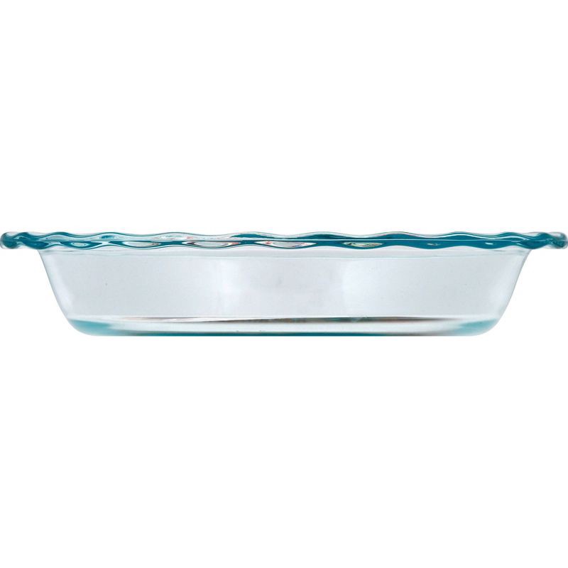 slide 2 of 9, Pyrex Easy Grab 9.5" Glass Pie Pan: Clear, Round, Odor & Stain-Resistant, Freezer & Oven-Safe, 2-Year Warranty, 1 ct