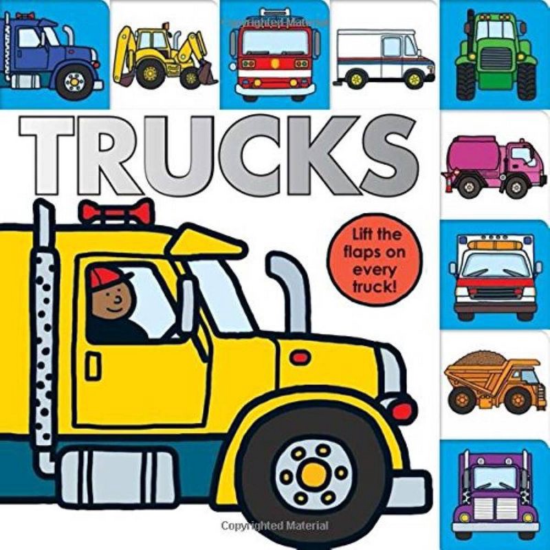 slide 1 of 2, Macmillan Publishers Lift-the-Flap Tab: Trucks (Board Book) by Sarah Powell & Roger Priddy, 1 ct