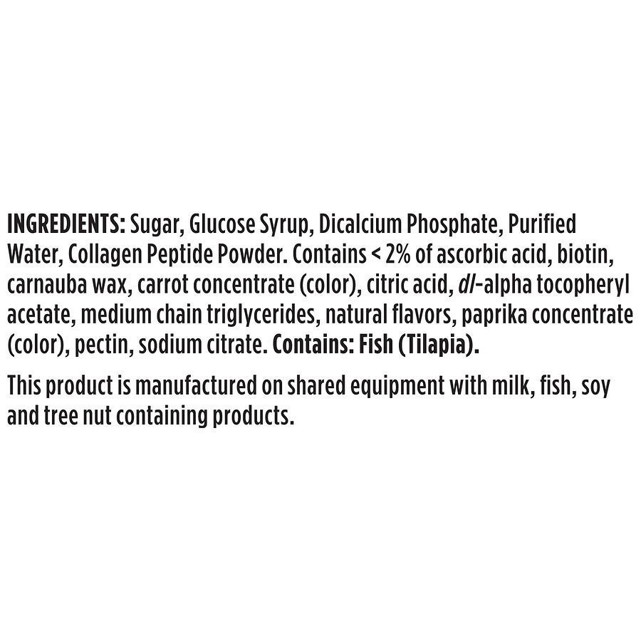 slide 2 of 4, Walgreens Hair, Skin & Nail Plus Collagen Gummies Natural Orange, 80 ct