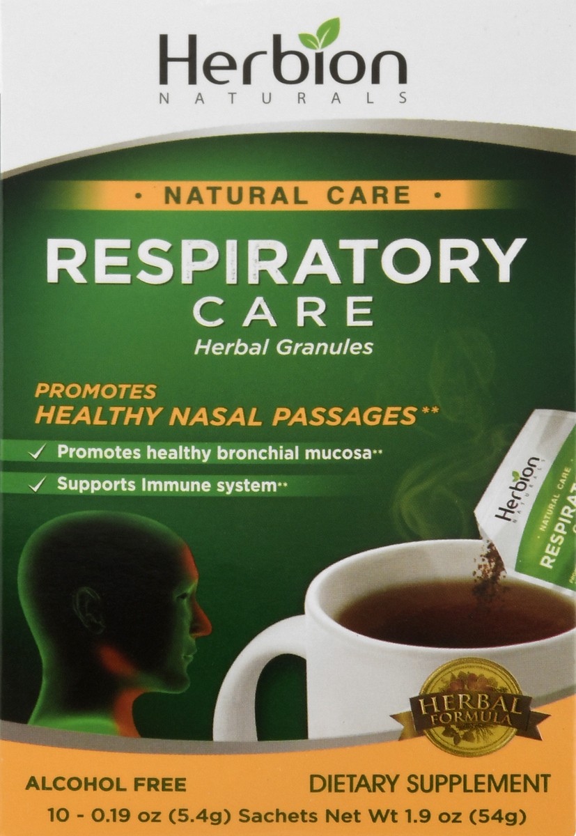 slide 1 of 9, Herbion Naturals Natural Care Herbal Granules Respiratory Care 10 ea, 10 ct