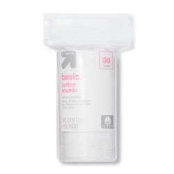 Basic Cotton Rounds Nail Polish and Makeup Remover Pads - 30ct - up & up