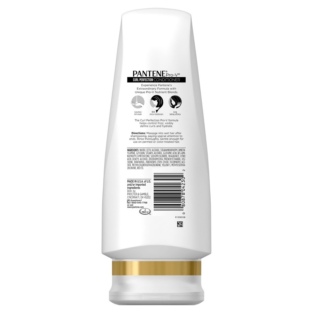 slide 4 of 5, Pantene Pro-V Curl Perfection Conditioner- 12 fl oz, 12 fl oz