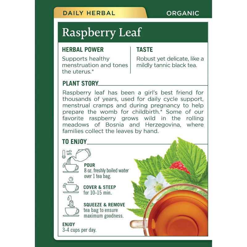 slide 2 of 8, Traditional Medicinals Organic Raspberry Leaf Herbal Tea - 16ct, 16 ct