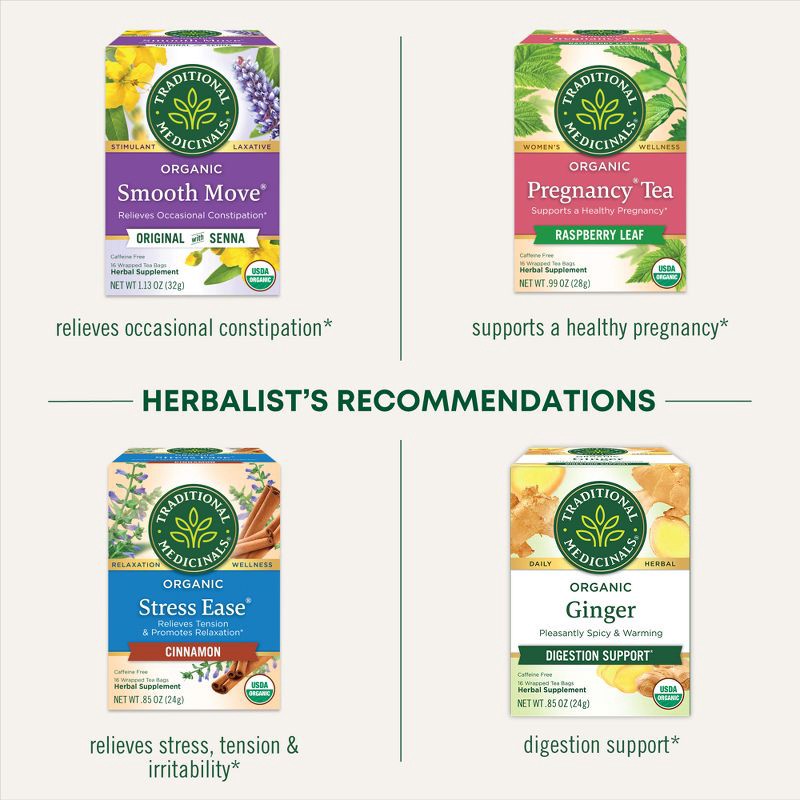 slide 3 of 13, Traditional Medicinals Organic Raspberry Leaf Herbal Tea - 16ct, 16 ct