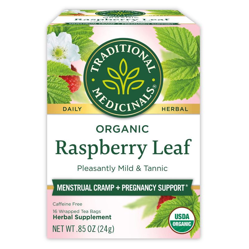 slide 1 of 8, Traditional Medicinals Organic Raspberry Leaf Herbal Tea - 16ct, 16 ct