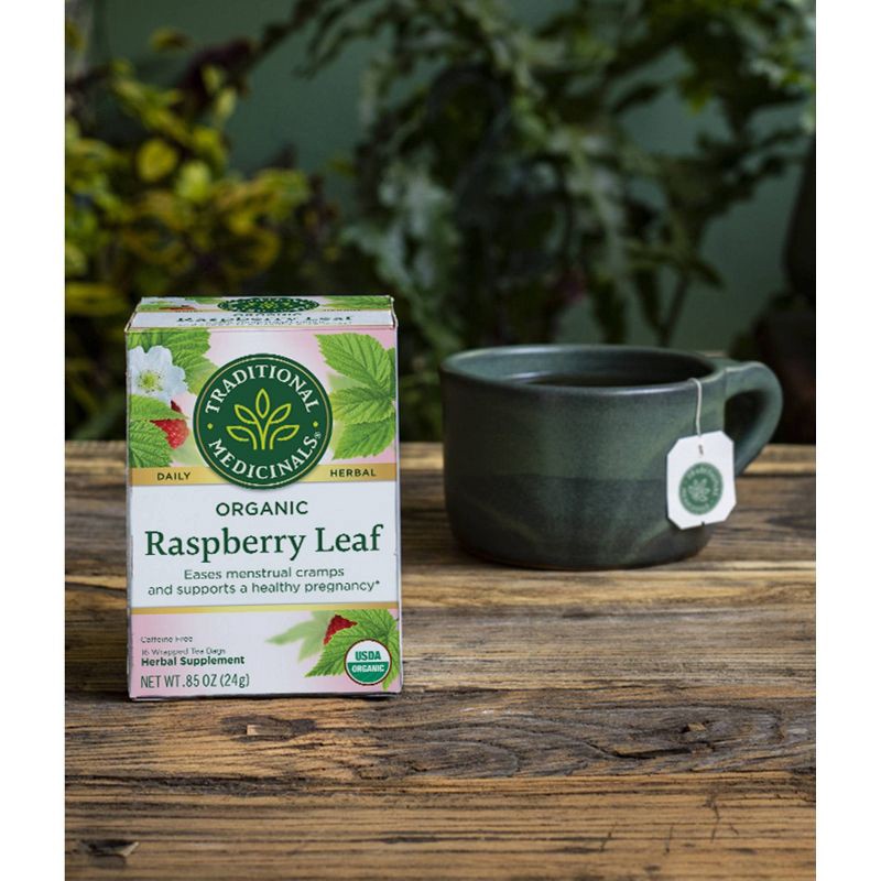 slide 6 of 8, Traditional Medicinals Organic Raspberry Leaf Herbal Tea - 16ct, 16 ct