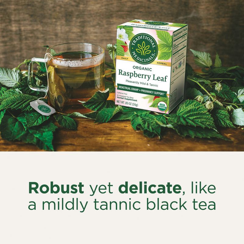 slide 8 of 13, Traditional Medicinals Organic Raspberry Leaf Herbal Tea - 16ct, 16 ct
