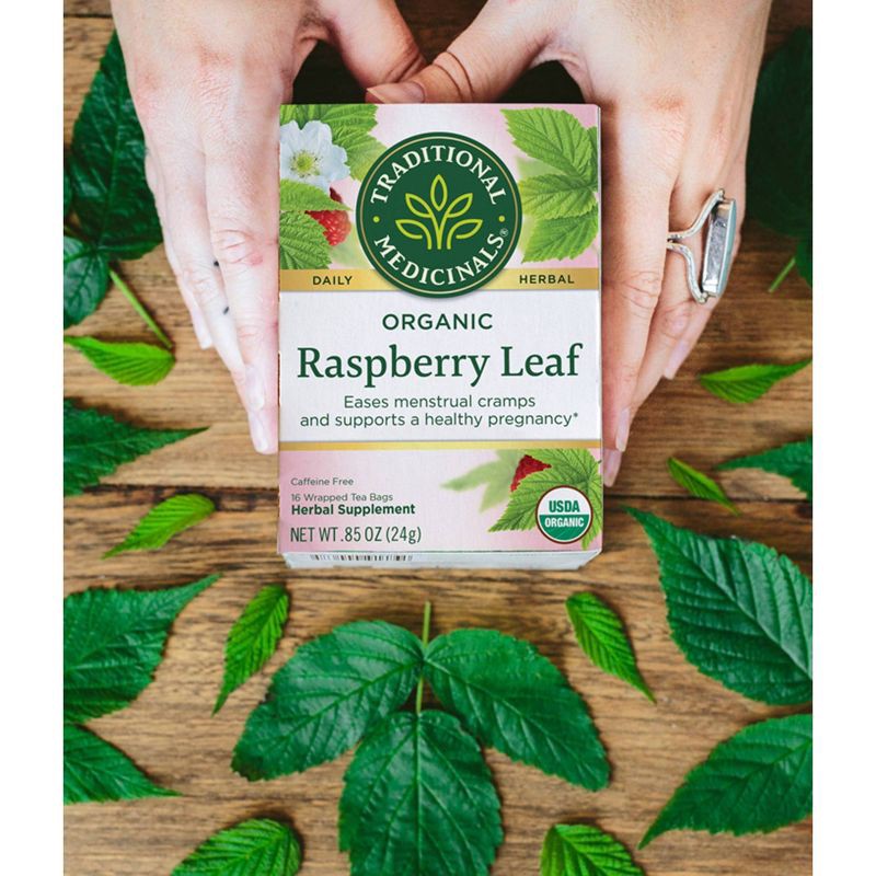 slide 8 of 8, Traditional Medicinals Organic Raspberry Leaf Herbal Tea - 16ct, 16 ct