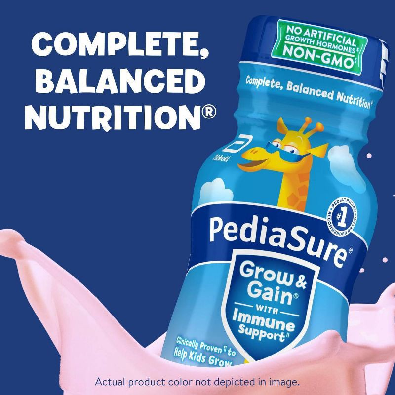 slide 5 of 11, PediaSure Grow Gain Strawberry Shake - 6pk/48 fl oz, 6 ct, 48 fl oz