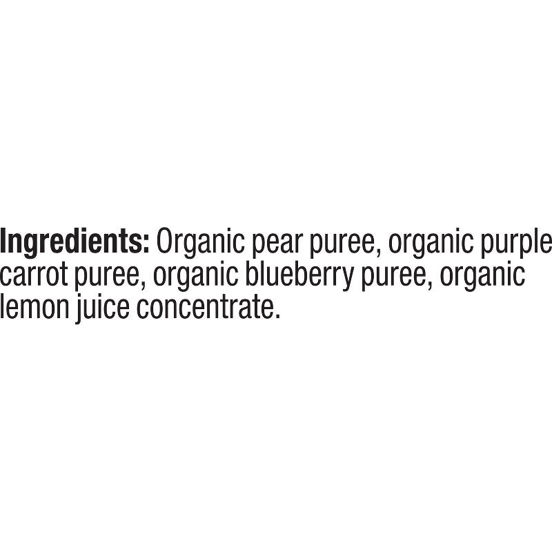 slide 4 of 10, Plum Organics Baby Food Stage 2 - Pear Purple Carrot Blueberry - 4oz, 4 oz