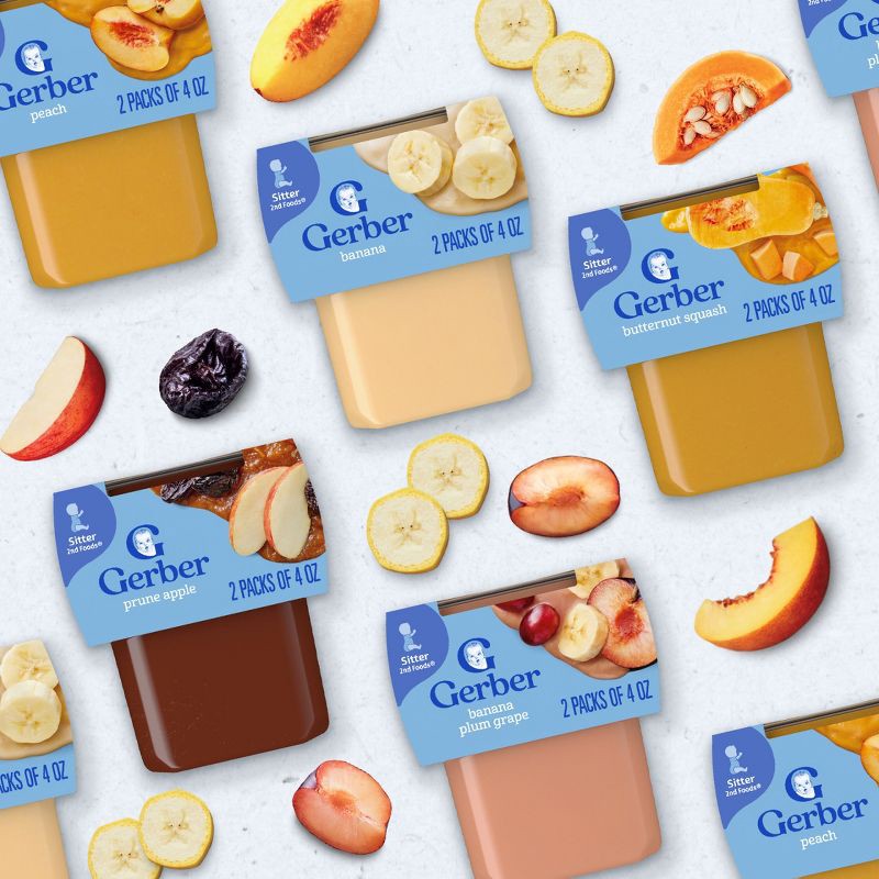 slide 5 of 8, Gerber Baby Food Stage 2 Banana Puree Tub - 2ct/8oz, 2 ct; 8 oz