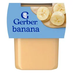 Gerber Non-GMO Baby Food Stage 2 Banana Puree Tub - 2ct/8oz