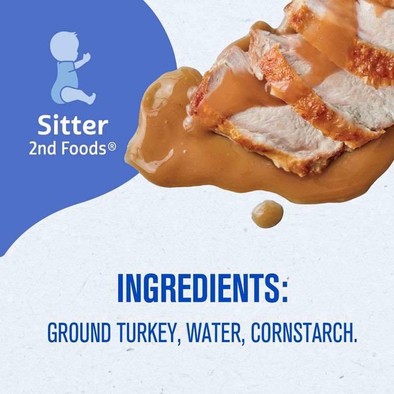 slide 9 of 10, Gerber Baby Food Stage 2 Turkey & Gravy Puree Jar - 2.5oz, 2.5 oz