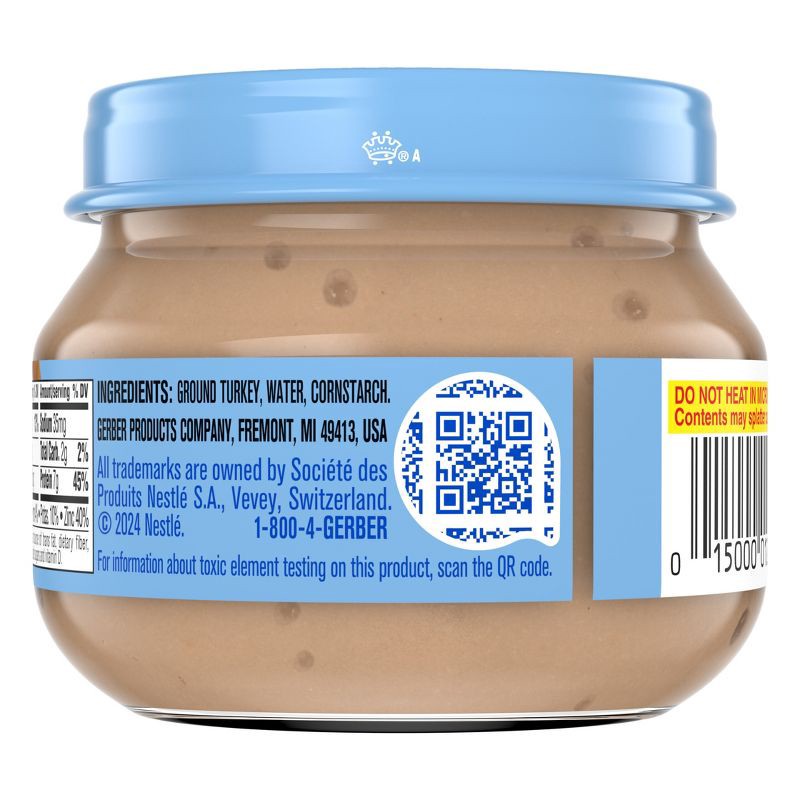 slide 10 of 10, Gerber Baby Food Stage 2 Turkey & Gravy Puree Jar - 2.5oz, 2.5 oz
