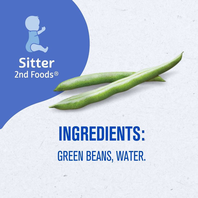 slide 2 of 10, Gerber Non-GMO Baby Food Stage 2 Green Bean Puree Tub - 2ct/8oz, 2 ct; 8 oz