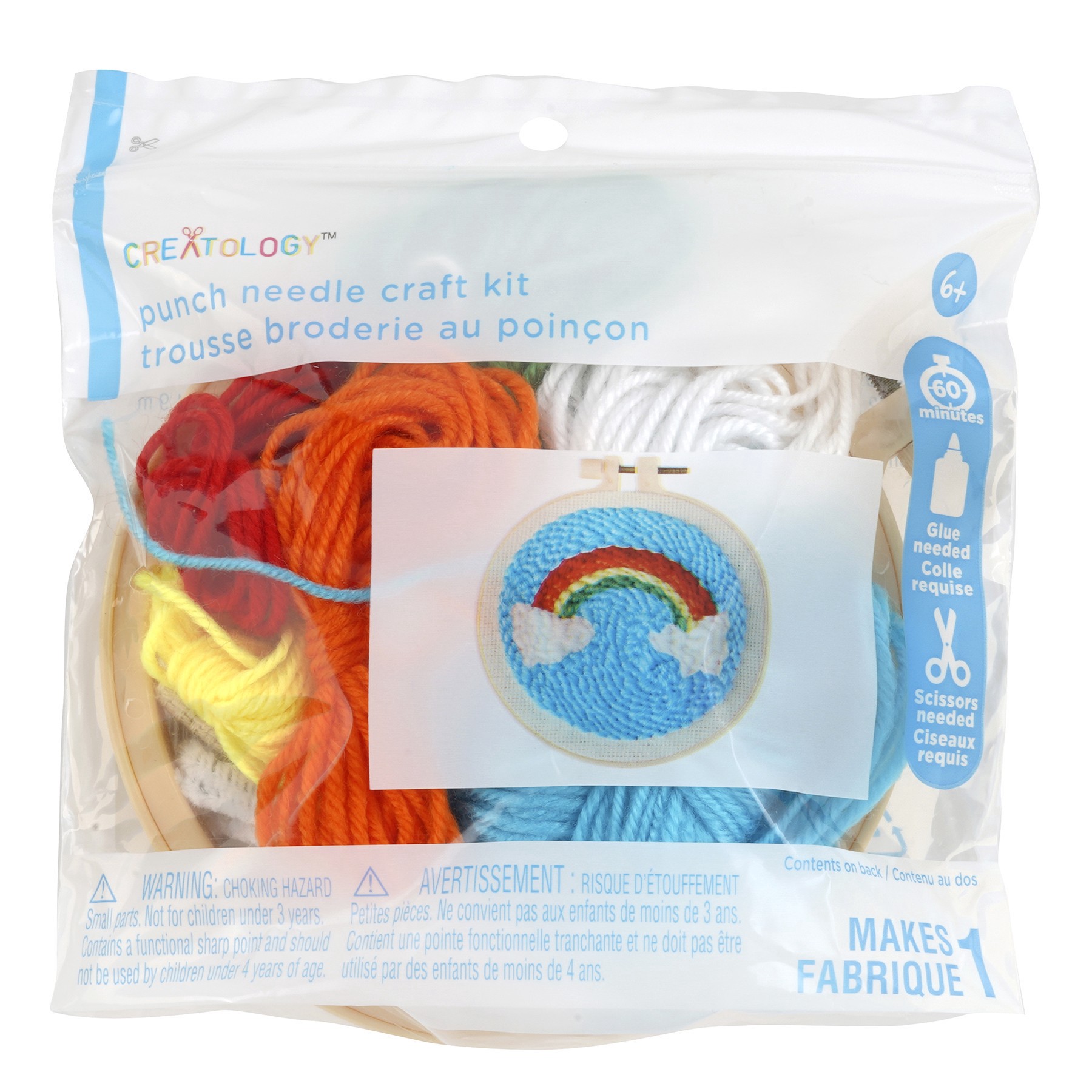 slide 3 of 3, Rainbow Punch Needle Kit By Creatology, 6 in x 0.95 in
