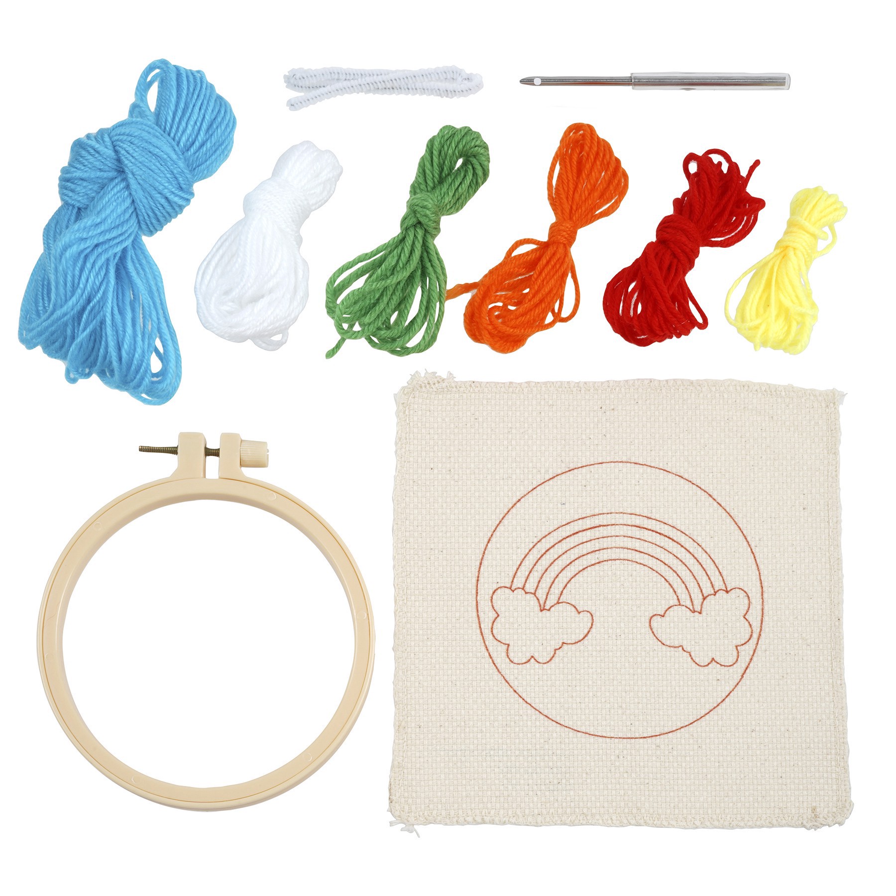 slide 2 of 3, Rainbow Punch Needle Kit By Creatology, 6 in x 0.95 in