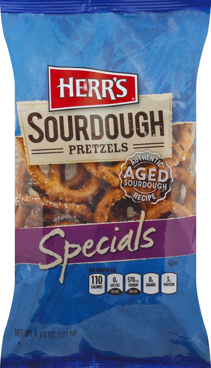 slide 5 of 6, Herr's Specials Sourdough Pretzel, 4.5 oz