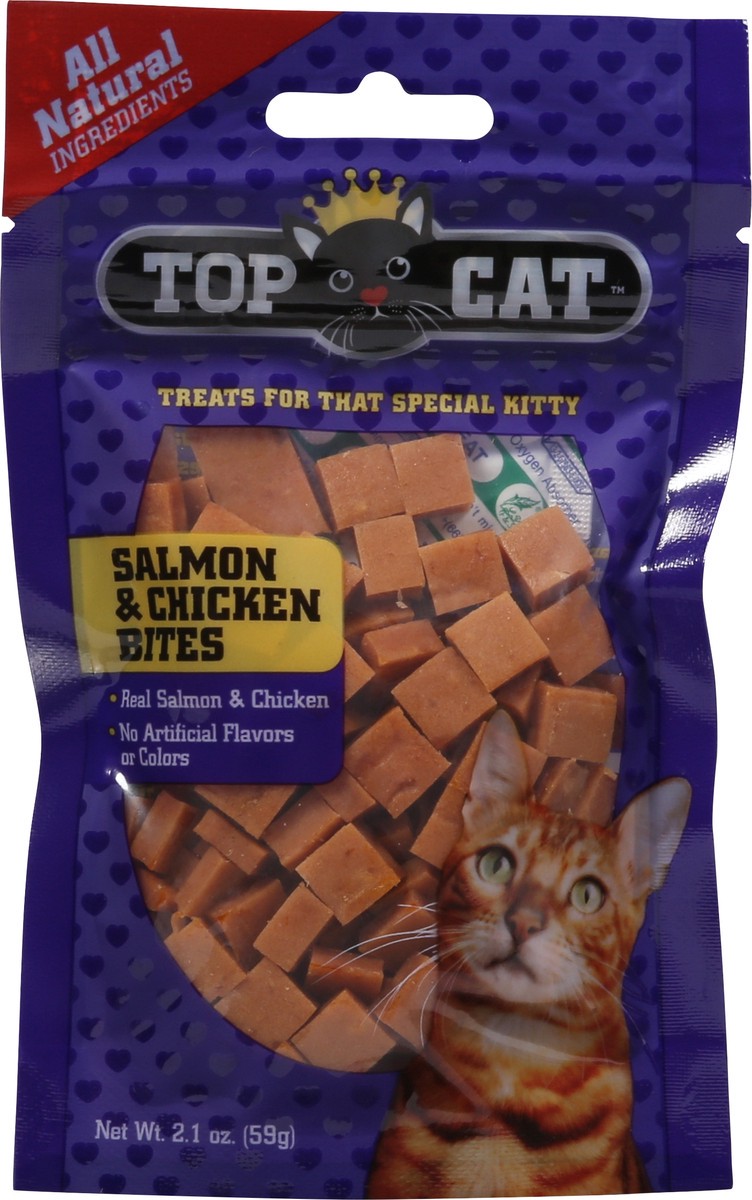 slide 14 of 15, Top Cat Salmon & Chicken Bites Cat Treat 2.1 oz, 2.1 oz