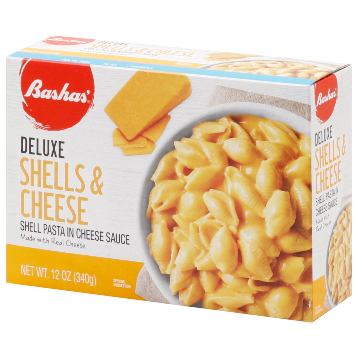 slide 3 of 4, Bashas Dlx Mac & Cheese Shls, 12 oz