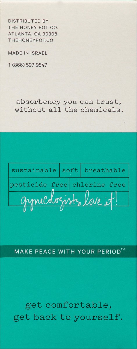 slide 4 of 9, The Honey Pot Super 100% Organic Unscented Tampons 18 ea, 18 ct