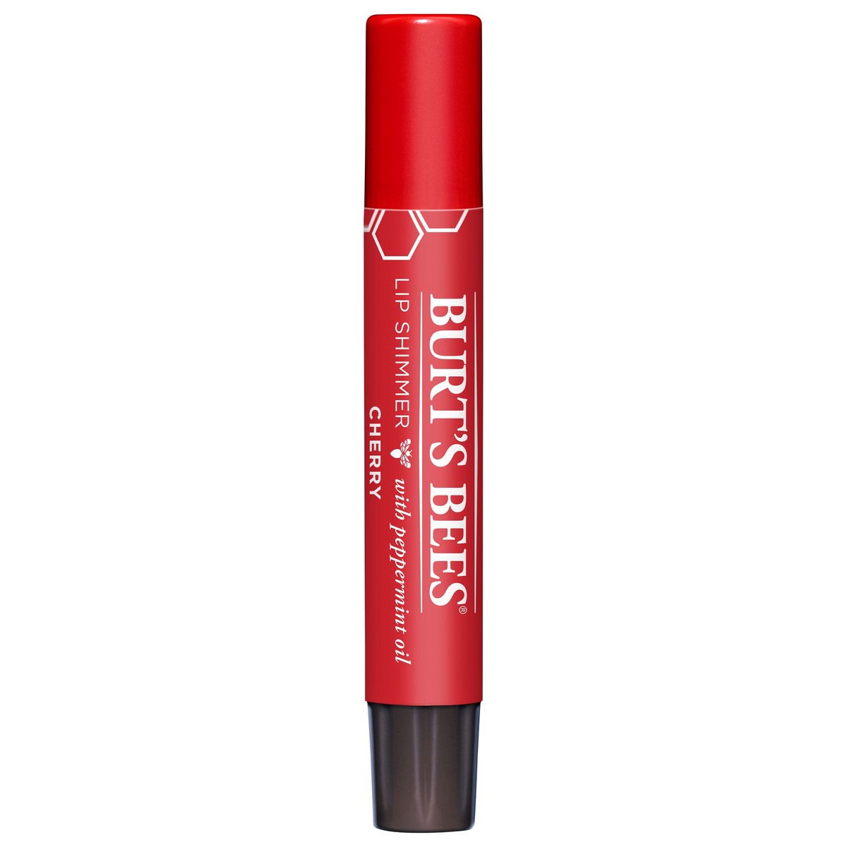 slide 1 of 3, Burt's Bees Cherry Lip Shimmer with Peppermint Oil 0.09 oz, 0.09 oz