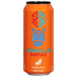 Gorilla Mind Orange Rush Energy Drink - 16 fl oz