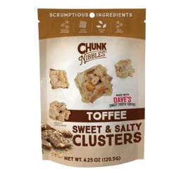 Chunk Nibbles Toffee Clusters 4.25 Oz