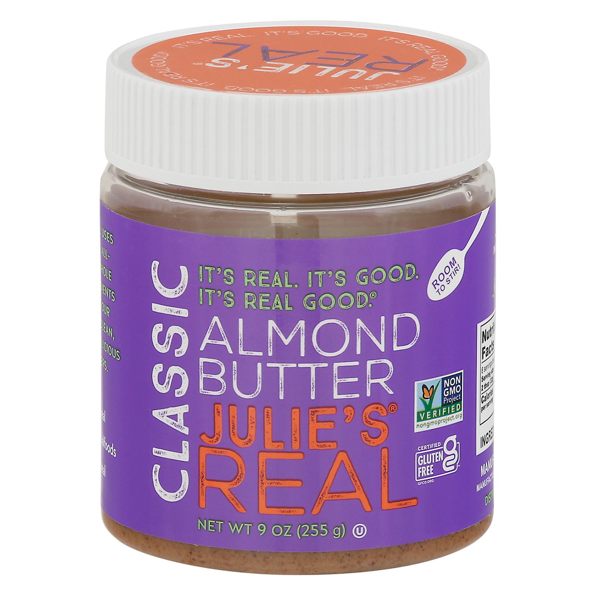 slide 1 of 9, Julie's Real Classic Almond Butter 9 oz, 9 oz