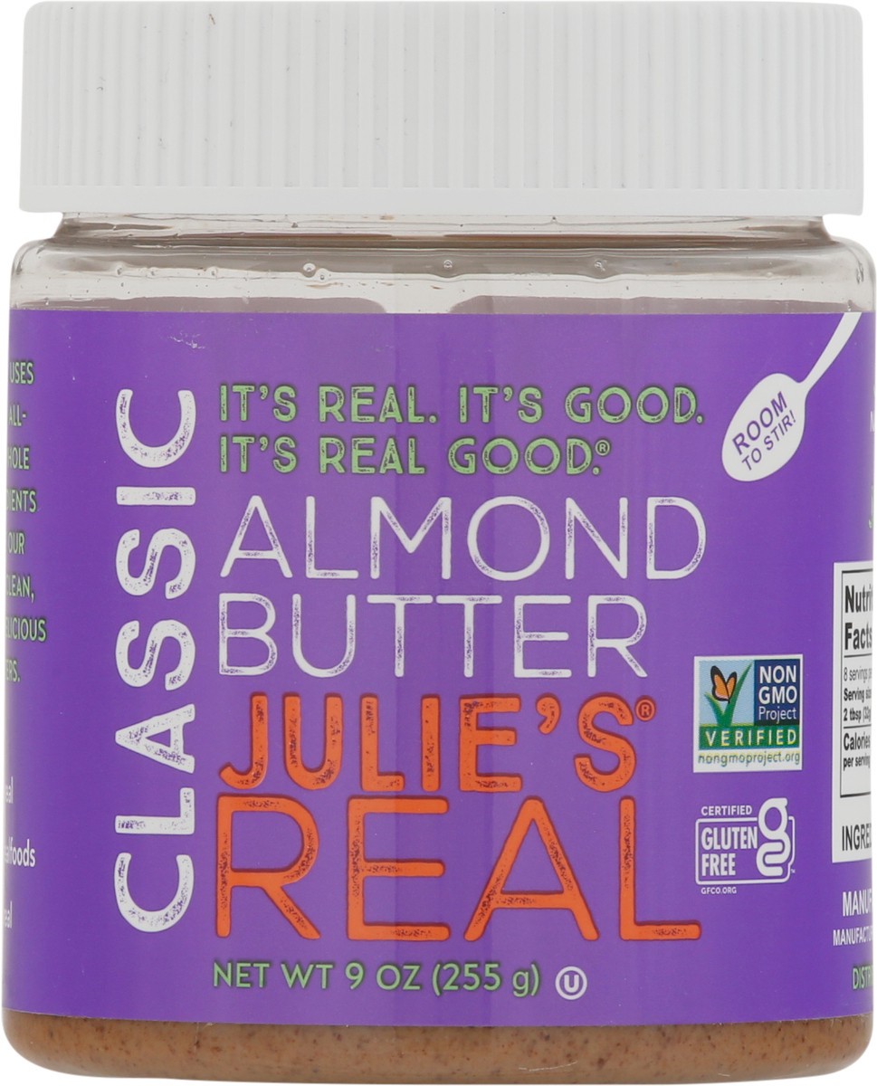 slide 6 of 9, Julie's Real Classic Almond Butter 9 oz, 9 oz