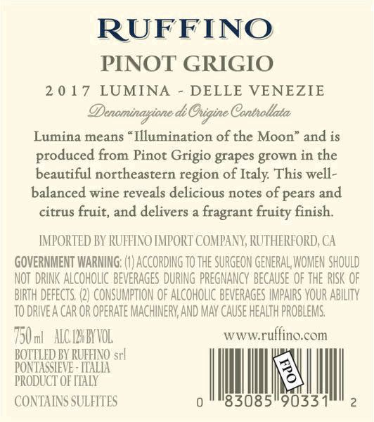 slide 22 of 31, Ruffino Lumina DOC Pinot Grigio, Italian White Wine, 750 mL Bottle, 25.36 fl oz