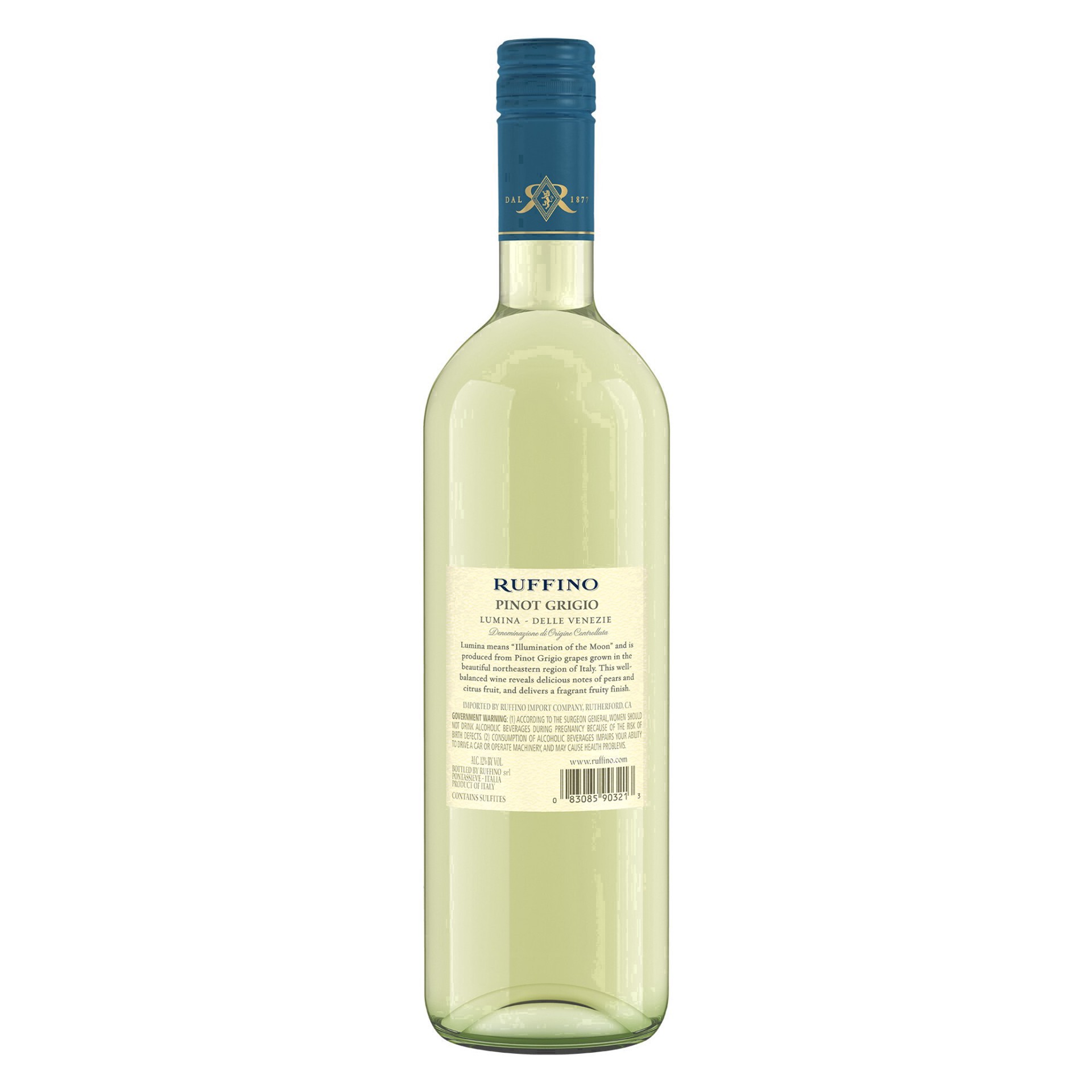 slide 31 of 31, Ruffino Lumina DOC Pinot Grigio, Italian White Wine, 750 mL Bottle, 25.36 fl oz