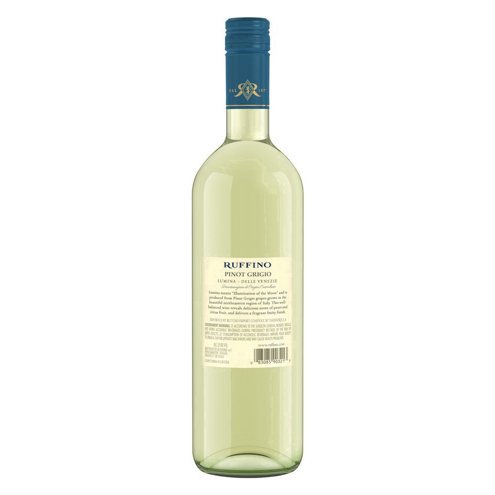 slide 29 of 31, Ruffino Lumina DOC Pinot Grigio, Italian White Wine, 750 mL Bottle, 25.36 fl oz