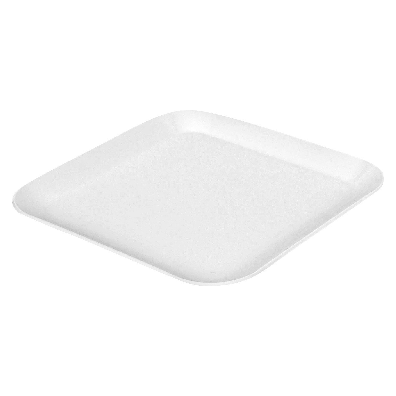 slide 1 of 1, Room Essentials Square Dinner Plate- White, 1 ct