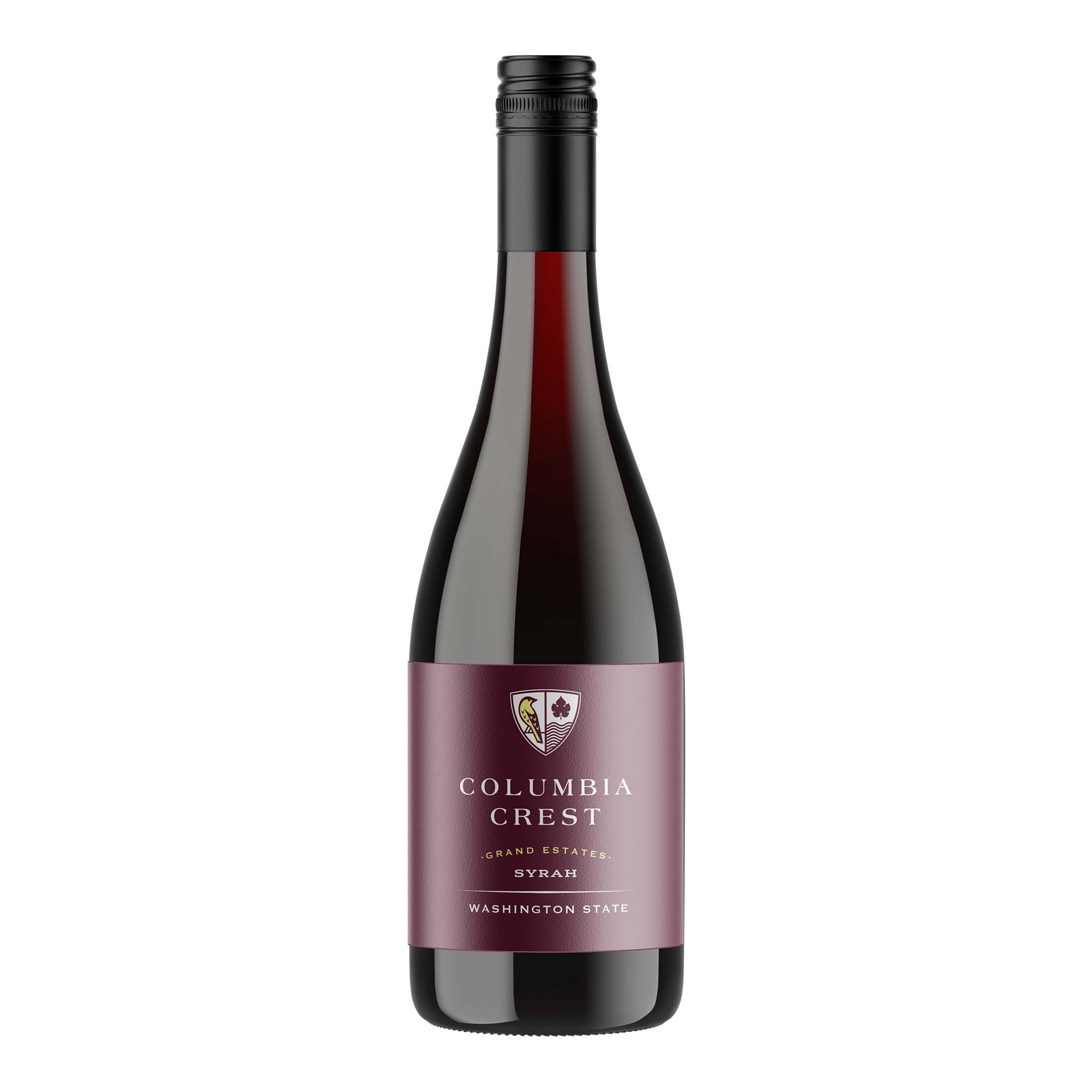 slide 1 of 7, Columbia Crest Grand Estates Syrah, Red Wine, 750 mL Bottle, 750 ml