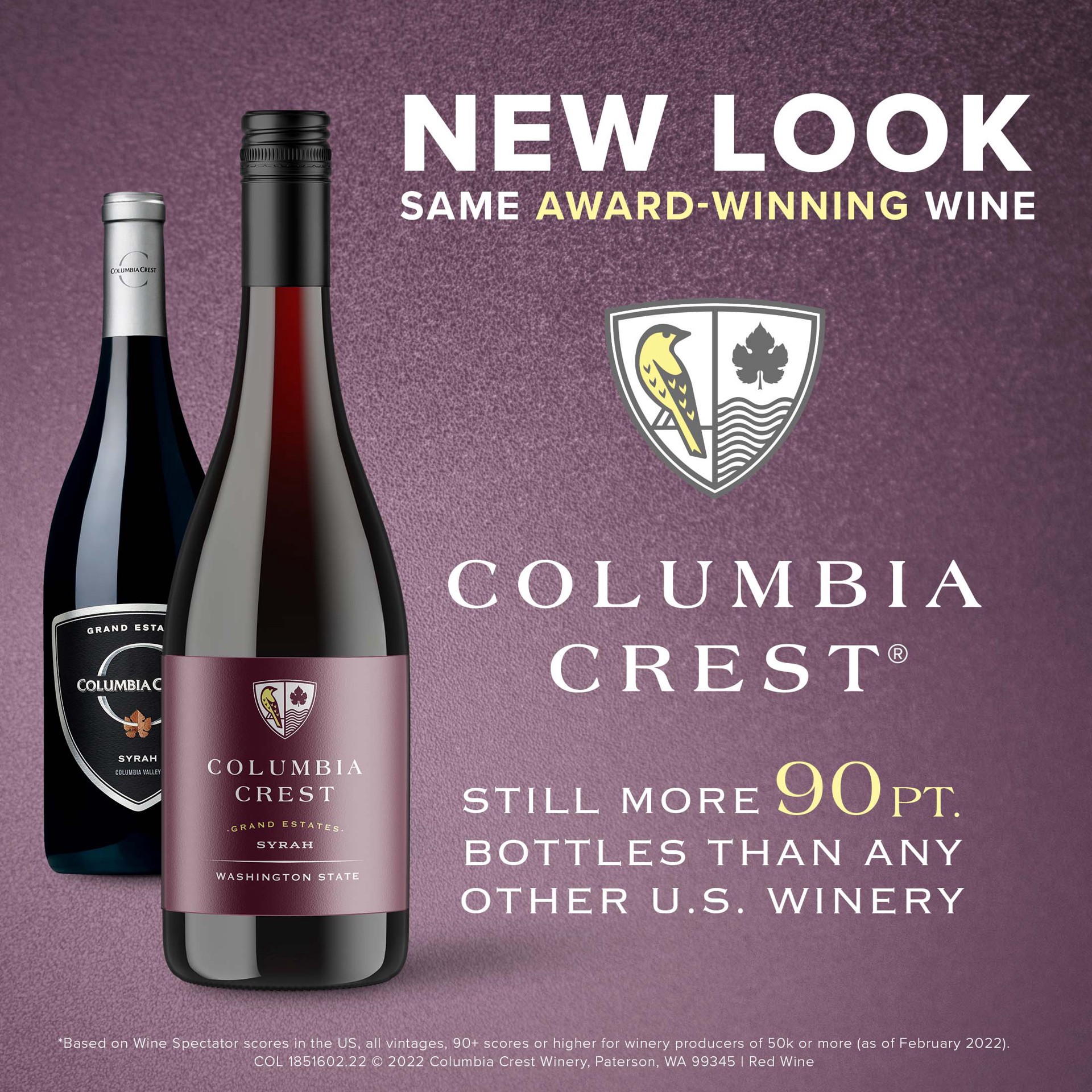 slide 7 of 7, Columbia Crest Grand Estates Syrah, Red Wine, 750 mL Bottle, 750 ml