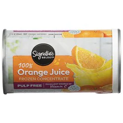 Signature Select Juice Orange Pulp Free - 12 Fl. Oz.