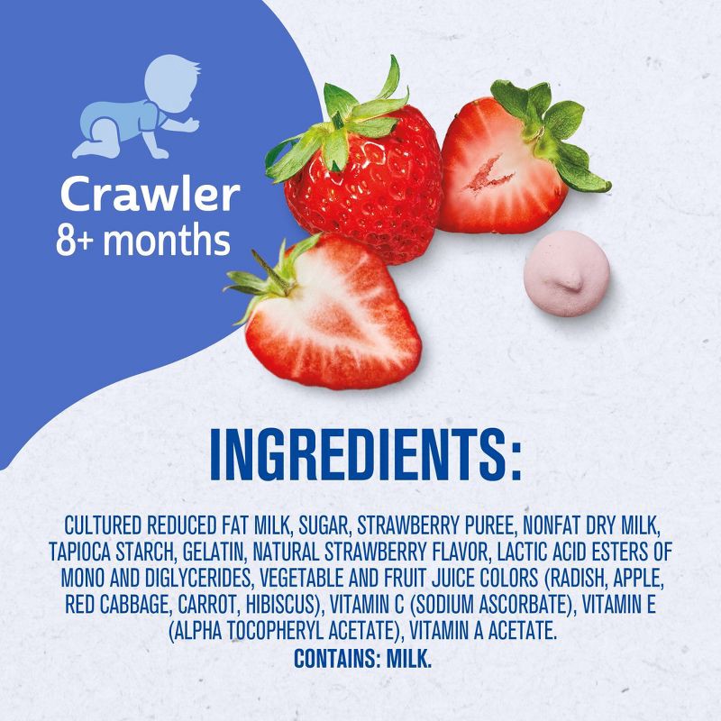 slide 9 of 9, Gerber Toddler Snacks Strawberry Yogurt Melts - 1oz, 1 oz