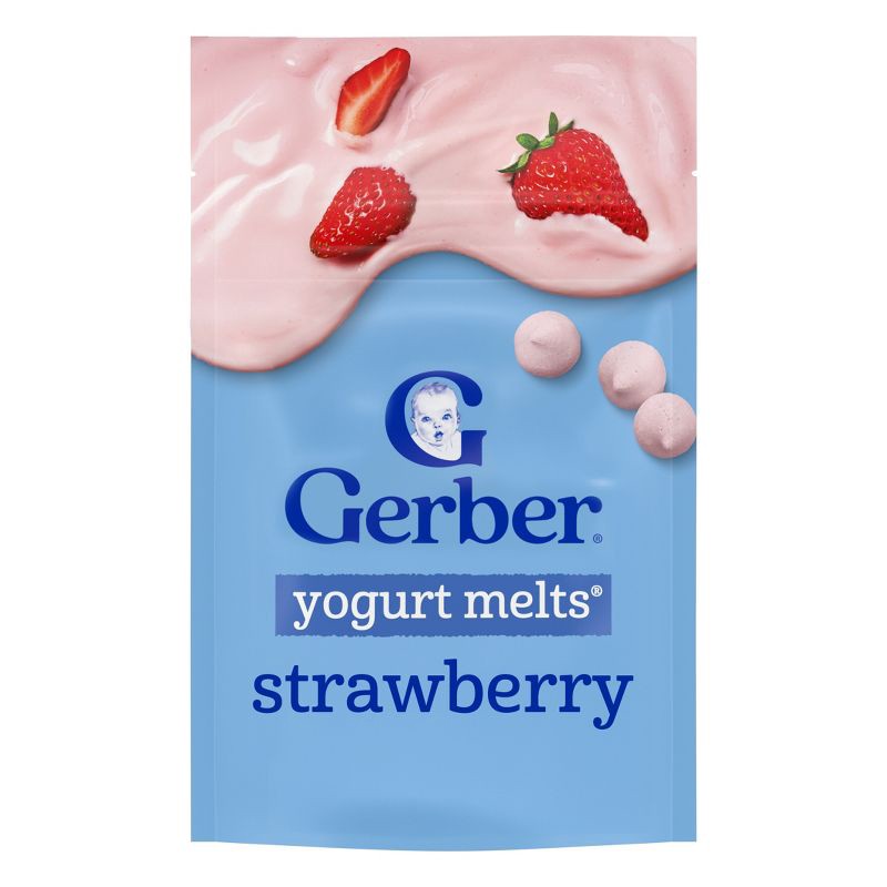 slide 1 of 9, Gerber Toddler Snacks Strawberry Yogurt Melts - 1oz, 1 oz