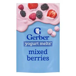 Gerber Baby Food Mixed Berries Freeze-Dried Yogurt Melts Baby Snack - 1oz