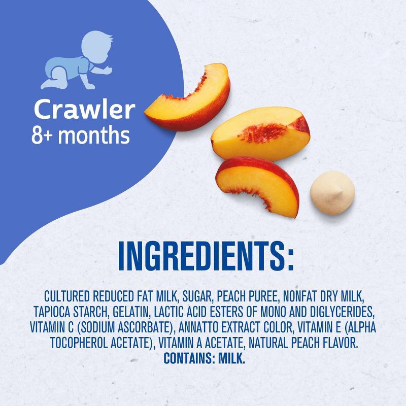 slide 9 of 9, Gerber Baby Food Peach Freeze-Dried Yogurt Melts Baby Snacks - 1oz, 1 oz
