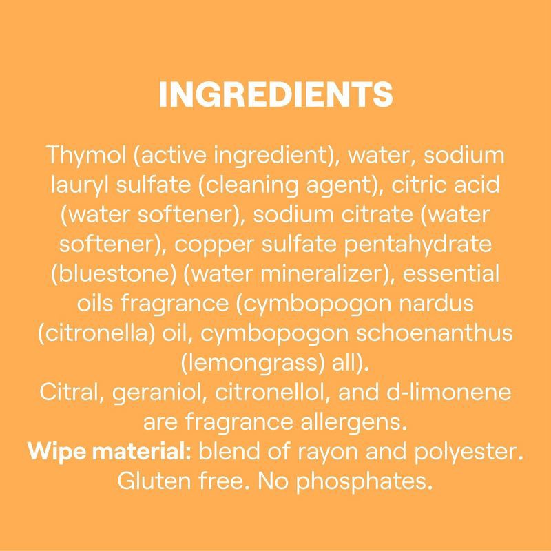 slide 3 of 8, Seventh Generation Lemongrass Citrus Disinfecting Wipes - 70ct, 70 ct