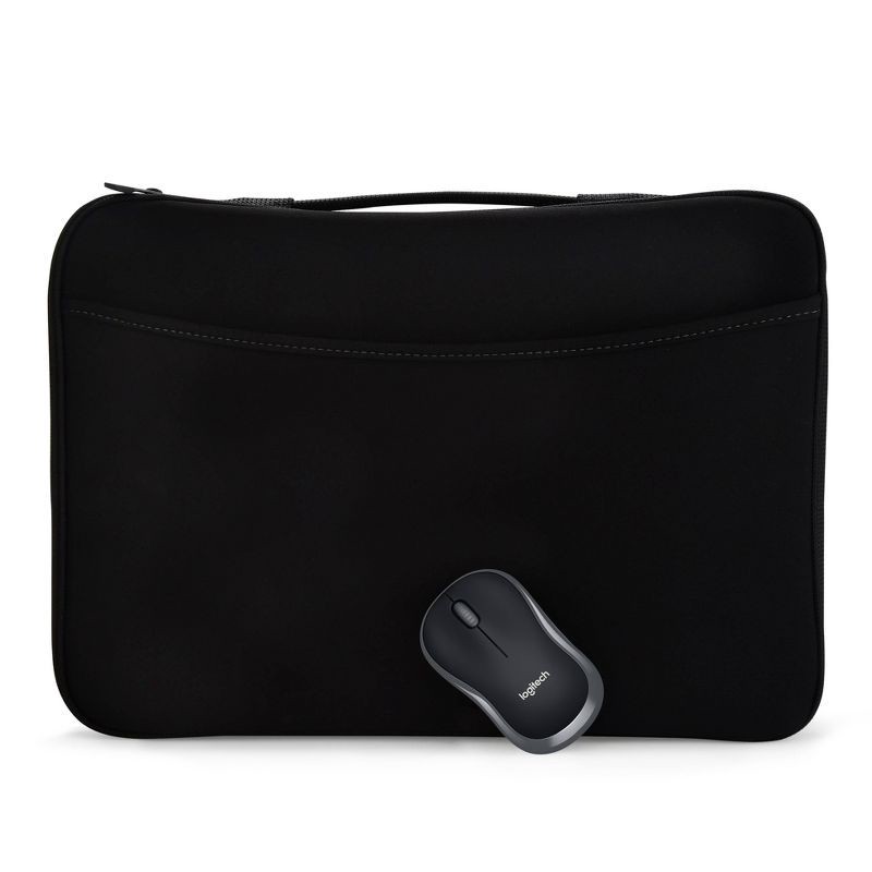 slide 4 of 9, Logitech Laptop Sleeve with Mouse - Black, 1 ct