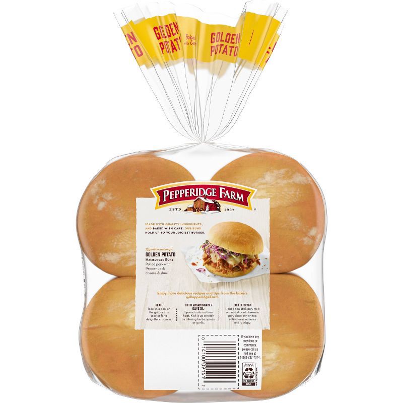 slide 2 of 6, Pepperidge Farm Baker Classics Golden Potato Hamburger Buns - 15oz/8ct, 8 ct; 15 oz