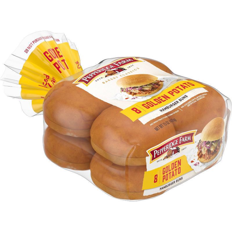 slide 6 of 6, Pepperidge Farm Baker Classics Golden Potato Hamburger Buns - 15oz/8ct, 8 ct; 15 oz
