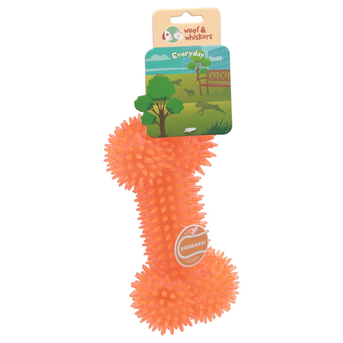 slide 2 of 9, Woof & Whiskers Everyday Squeaks Pet Toy 1 ea Card, 1 ct