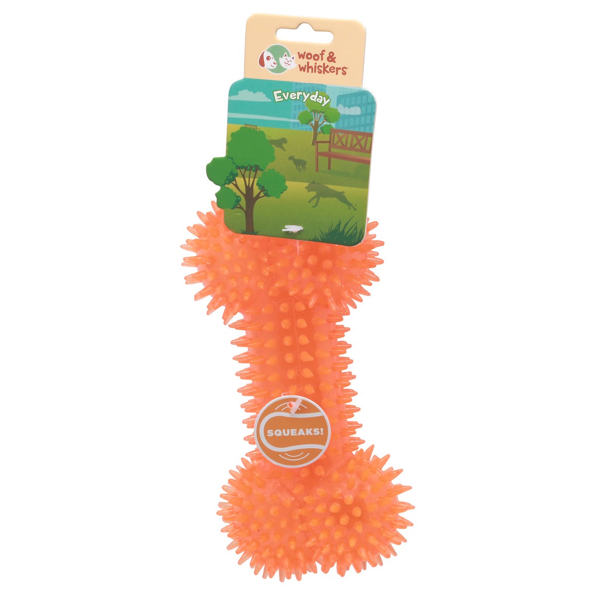 slide 5 of 9, Woof & Whiskers Everyday Squeaks Pet Toy 1 ea Card, 1 ct