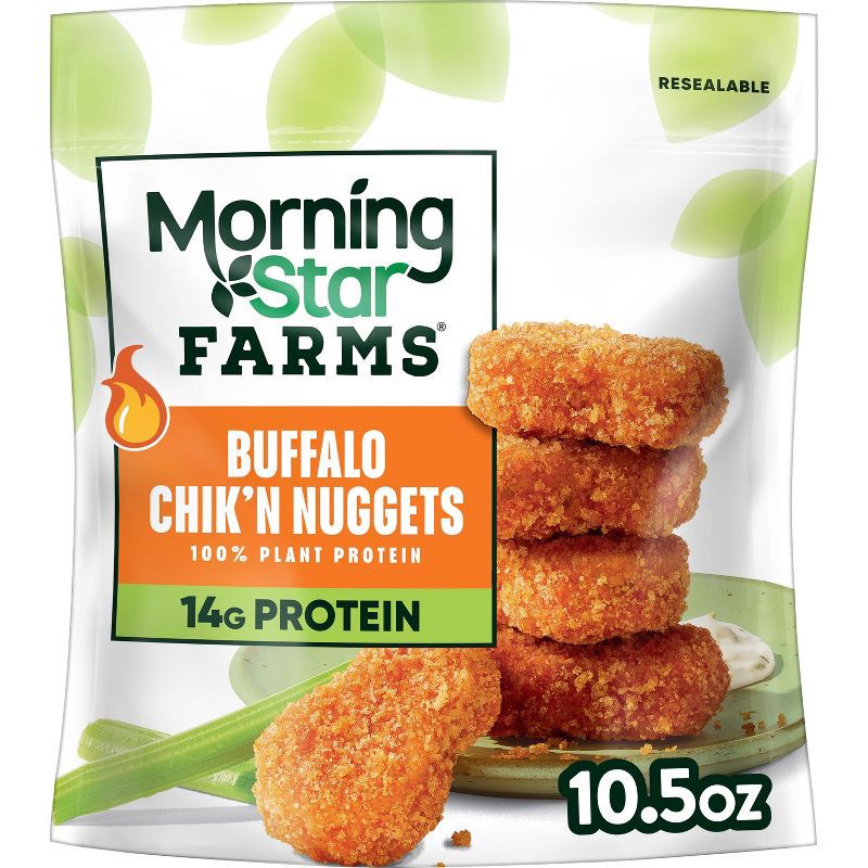 slide 1 of 6, Morningstar Farms Veggie Classics Frozen Buffalo Wings - 10.5oz, 10.5 oz